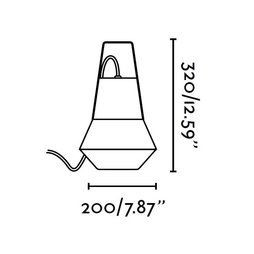 FARO 71564 - Venkovní závěsné svítidlo CAT 1xE27/20W/230V IP54