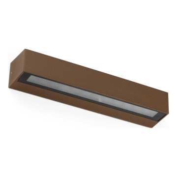 FARO 71905 - LED Venkovní nástěnné svítidlo DORO 2xLED/10W/230V IP65 hnědá