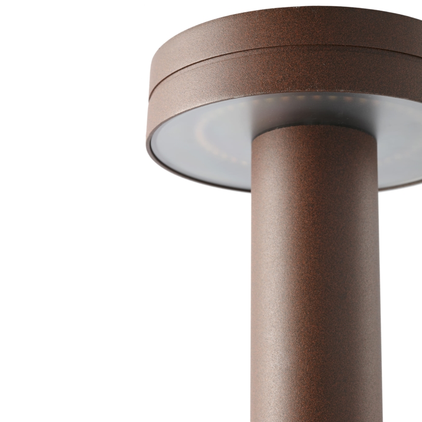 FARO 71949 - LED Venkovní lampa ESPOT LED/9W/230V 2200/2700/3200/4000K IK07 IP65 60 cm hnědá