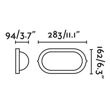 FARO 72002 - Venkovní nástěnné svítidlo DERBY-G 1xE27/100W/230V IP44