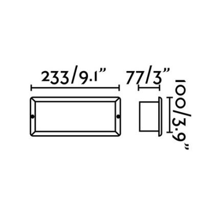 FARO 72092 - LED Venkovní zápustné svítidlo STRIPE-2 LED/5W/230V IP54