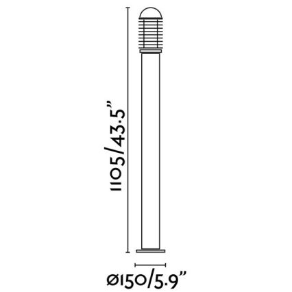 FARO 73460 - Venkovní lampa VERNO-G 1xE27/60W/230V IP44