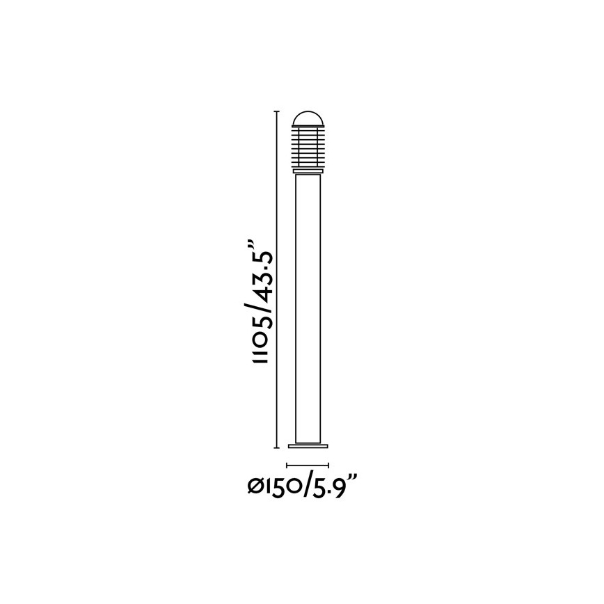 FARO 73460 - Venkovní lampa VERNO-G 1xE27/60W/230V IP44