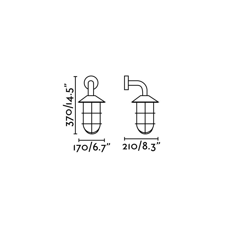 FARO 73695 - Venkovní nástěnné svítidlo HONEY 1xE27/15W/230V IP54