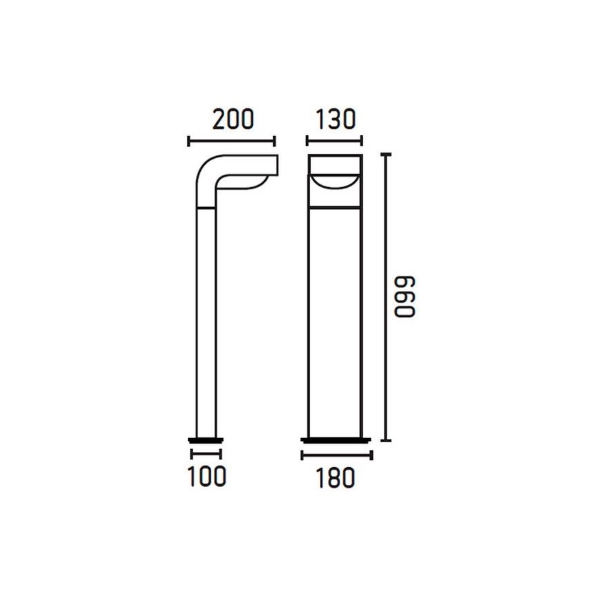 FARO 74411 - Venkovní lampa KLAMP 1xE27/15W/230V IP44