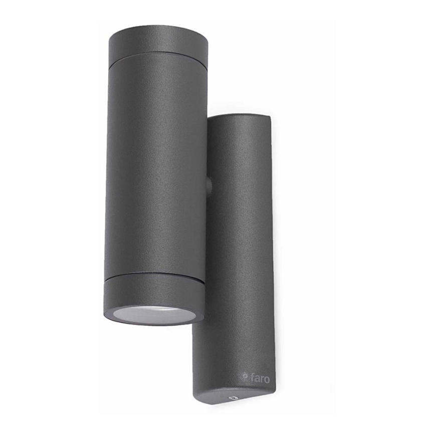 FARO 75501 - Venkovní nástěnné svítidlo STEPS 2xGU10/35W/230V IP44