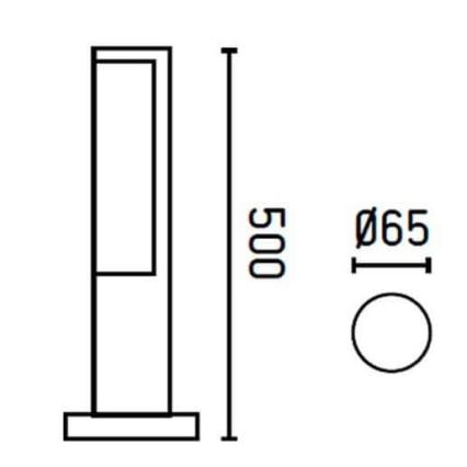 FARO 75522 - LED Venkovní lampa BERET-1 LED/8W/230V IP54