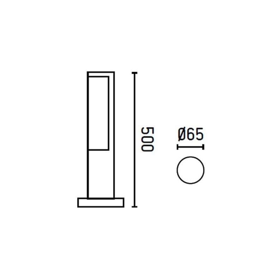 FARO 75522 - LED Venkovní lampa BERET-1 LED/8W/230V IP54