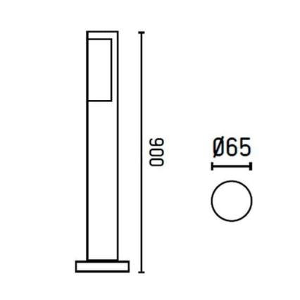 FARO 75523 - LED Venkovní lampa BERET-1 LED/8W/230V IP54