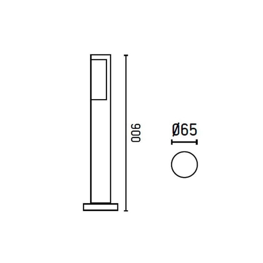 FARO 75523 - LED Venkovní lampa BERET-1 LED/8W/230V IP54