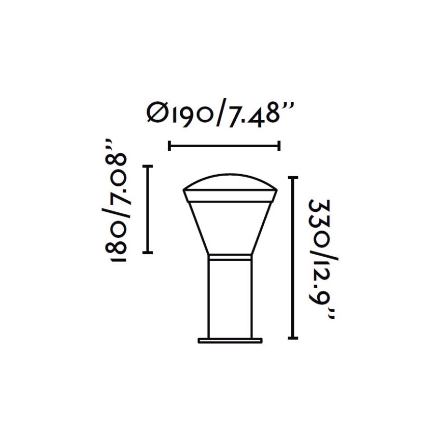FARO 75537 - LED Venkovní lampa SHELBY LED/10W/230V IP65