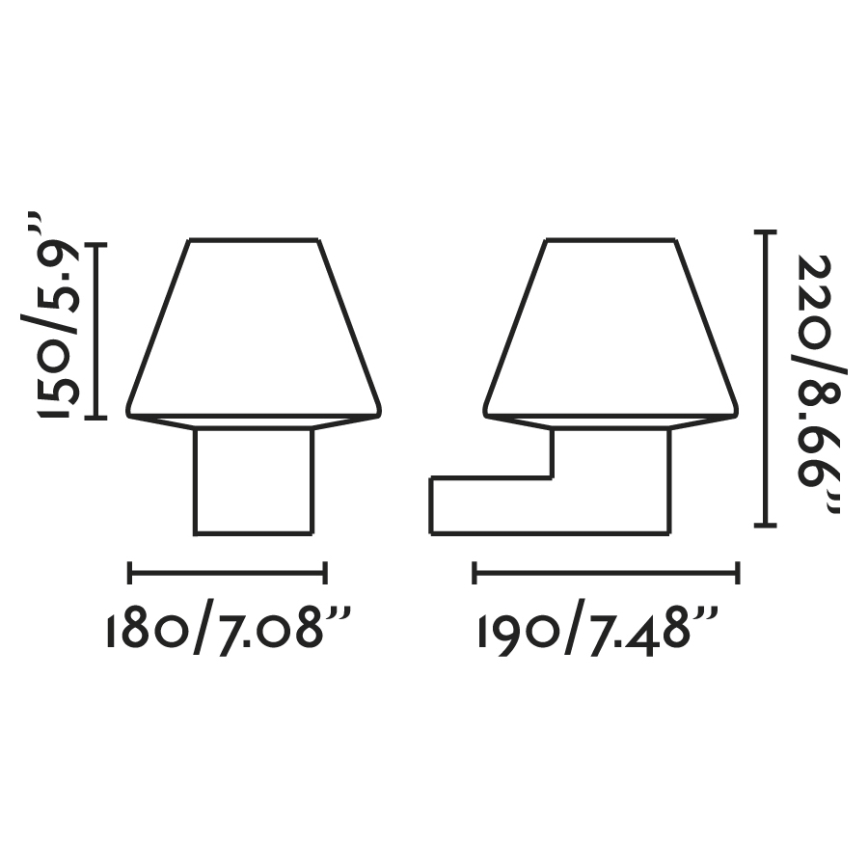 FARO - Venkovní nástěnné svítidlo APLIQUE 1xE27/15W/230V IP44