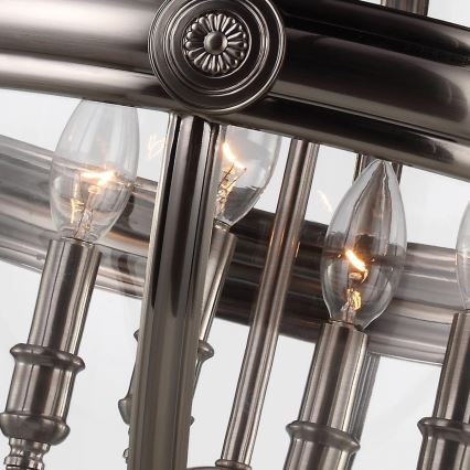 Feiss - Lustr na řetězu ADAMS 4xE14/60W/230V bronzová