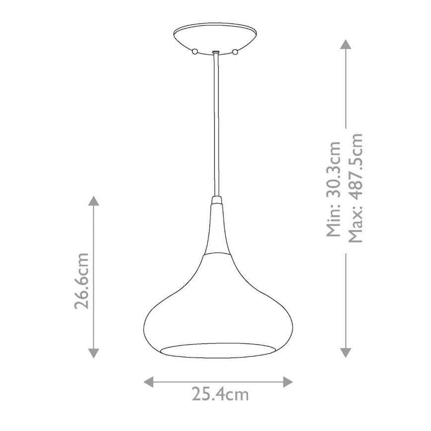 Feiss - Lustr na lanku BESO 1xE27/60W/230V pr. 25,4 cm černá/měděná