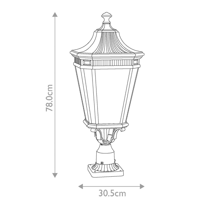 Feiss - Venkovní lampa COTSWOLD LANE 3xE14/60W/230V IP44 černá