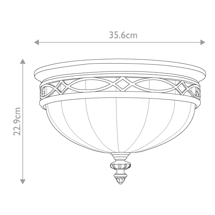 Feiss - Stropní svítidlo DRAWING ROOM 3xE27/60W/230V