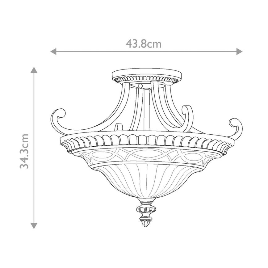 Feiss - Přisazený lustr DRAWING ROOM 2xE27/60W/230V
