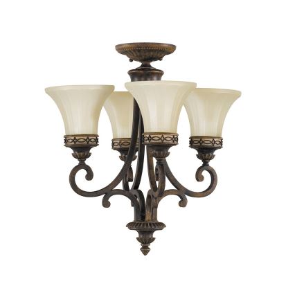 Feiss - Lustr na řetězu DRAWING ROOM 4xE27/60W/230V