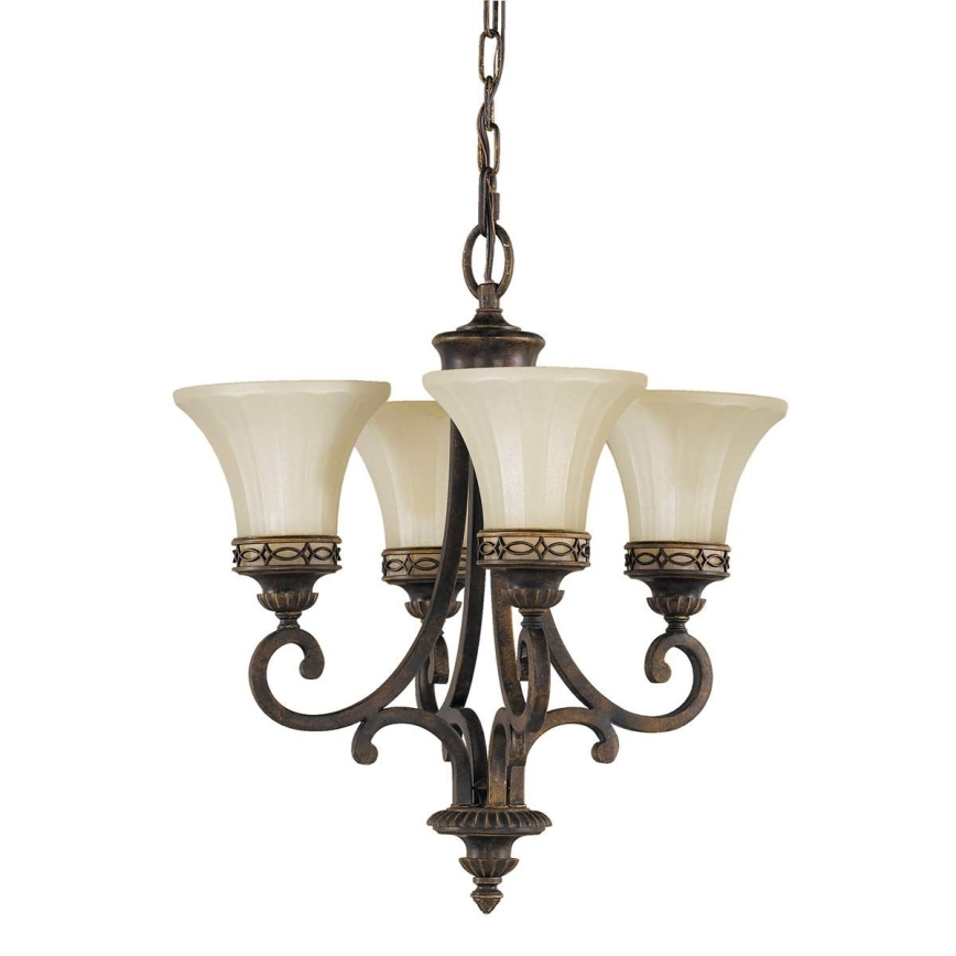 Feiss - Lustr na řetězu DRAWING ROOM 4xE27/60W/230V