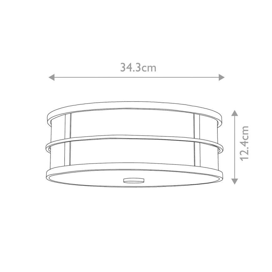 Feiss - Stropní svítidlo FUSION 3xE27/40W/230V pr. 34,3 cm zlatá