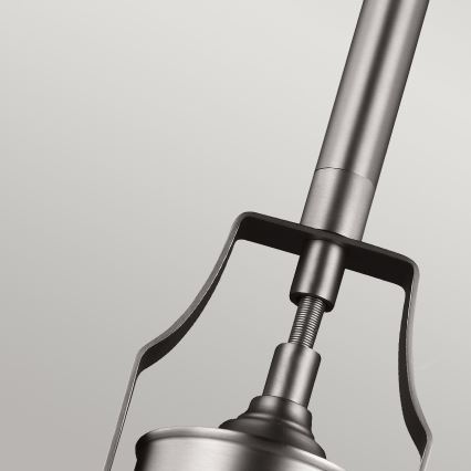 Feiss - Lustr na tyči HOBSON 1xE27/60W/230V stříbrná