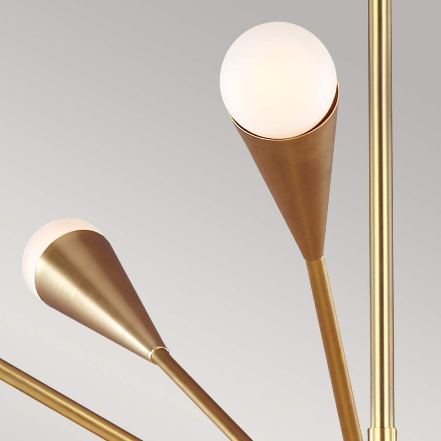 Feiss - LED Lustr na tyči JAX 10xG9/3W/230V zlatá