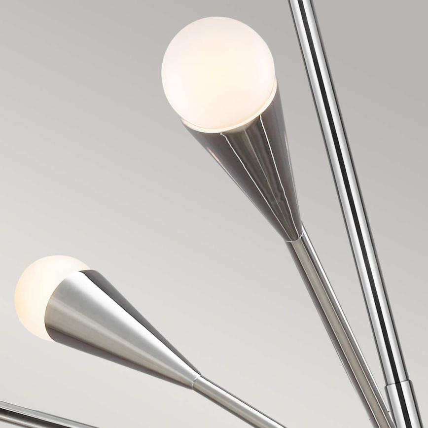 Feiss - LED Lustr na tyči JAX 10xG9/3W/230V lesklý chrom