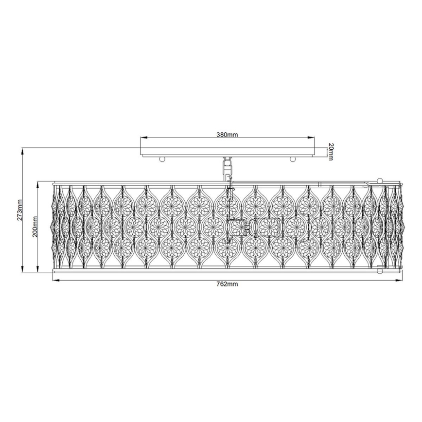Feiss - Stropní svítidlo LUCIA 6xE27/60W/230V
