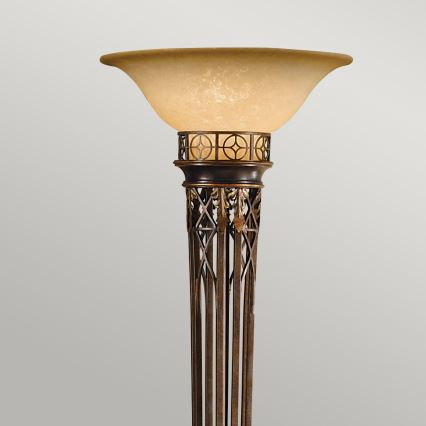 Feiss - Stojací lampa OPERA 1xE27/100W/230V bronz/béžová