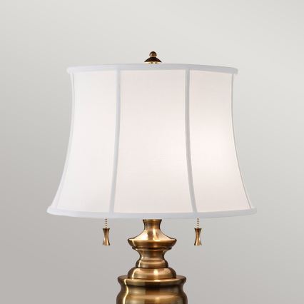 Feiss - Stolní lampa STATEROOM 2xE27/60W/230V mosaz