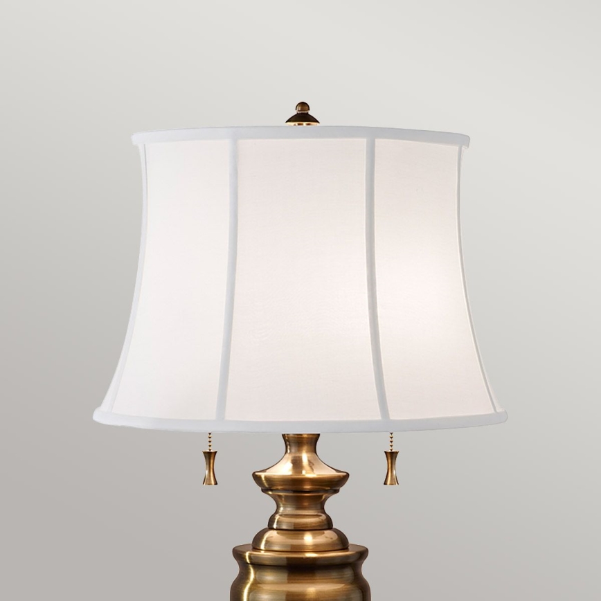 Feiss - Stolní lampa STATEROOM 2xE27/60W/230V mosaz