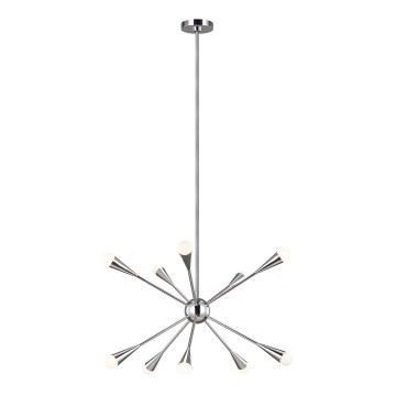 Feiss - LED Lustr na tyči JAX 10xG9/3W/230V lesklý chrom
