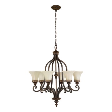 Feiss - Lustr na řetězu DRAWING ROOM 6xE27/60W/230V