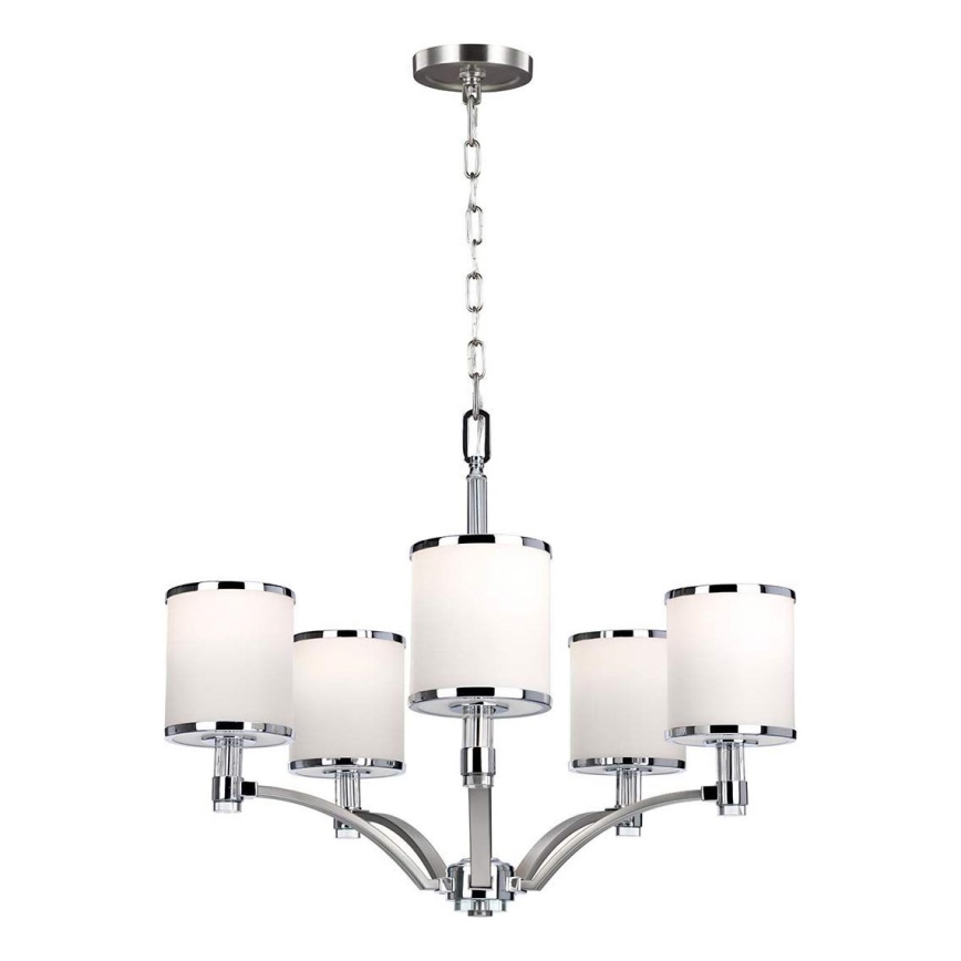 Feiss - Lustr na řetězu PROSPECT PARK 5xE27/60W/230V