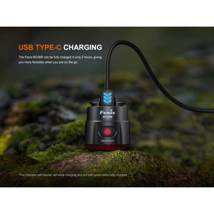 Fenix BC06R - LED Stmívatelná nabíjecí blikačka na kolo LED/USB IP66 90 lm 24,5 h