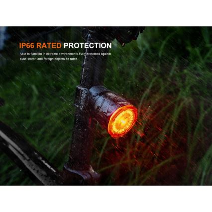 Fenix BC06R - LED Stmívatelná nabíjecí blikačka na kolo LED/USB IP66 90 lm 24,5 h