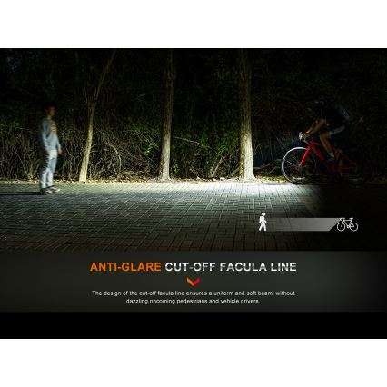 Fenix BC15R - LED Stmívatelné nabíjecí svítidlo na kolo LED/USB IP66 400 lm 31,5 h