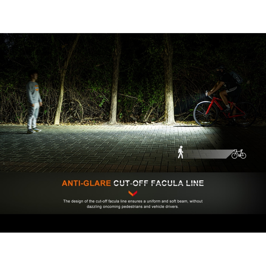 Fenix BC15R - LED Stmívatelné nabíjecí svítidlo na kolo LED/USB IP66 400 lm 31,5 h