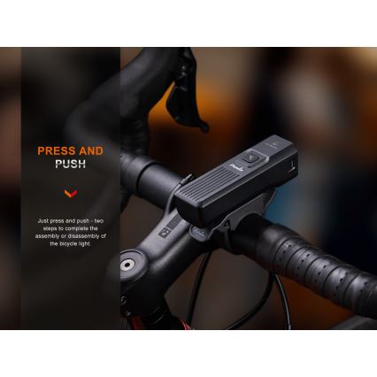 Fenix BC15R - LED Stmívatelné nabíjecí svítidlo na kolo LED/USB IP66 400 lm 31,5 h