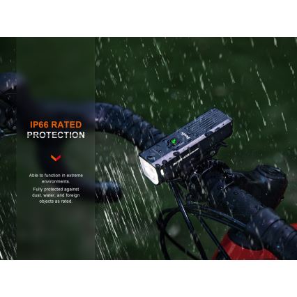 Fenix BC15R - LED Stmívatelné nabíjecí svítidlo na kolo LED/USB IP66 400 lm 31,5 h