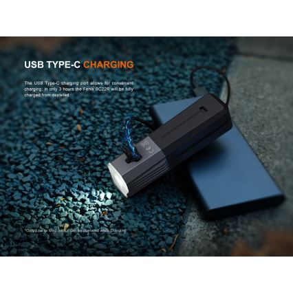 Fenix BC22R - LED Stmívatelné nabíjecí svítidlo na kolo LED/USB 3400 mAh IP66 1400 lm 41 h černá