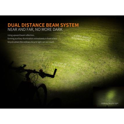 Fenix BC30RV2 - LED Nabíjecí svítidlo na kolo LED/USB IP66 1800 lm 36 h