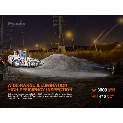 Fenix C7 - LED Stmívatelná nabíjecí svítilna 1xLED/1x21700 IP68 3000 lm 68 h