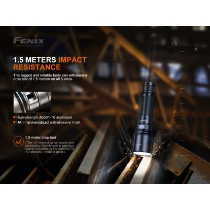 Fenix C7 - LED Stmívatelná nabíjecí svítilna 1xLED/1x21700 IP68 3000 lm 68 h