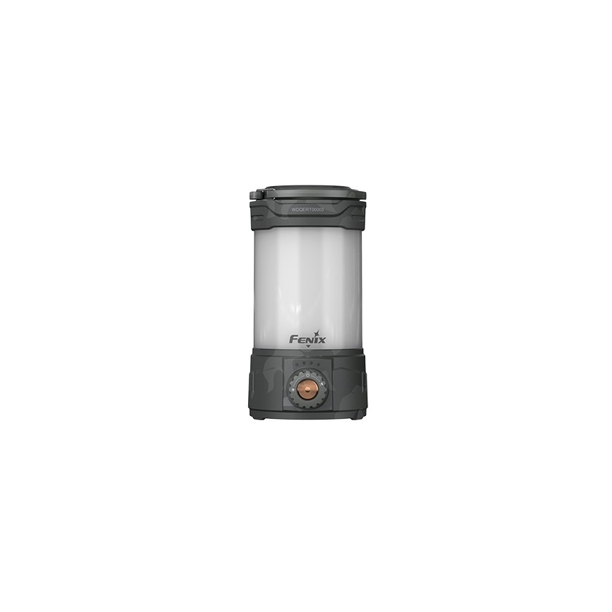 Fenix CL26RPROCAM - LED Stmívatelná přenosná nabíjecí lampa LED/USB IP66 650 lm 408 h 5000 mAh šedá