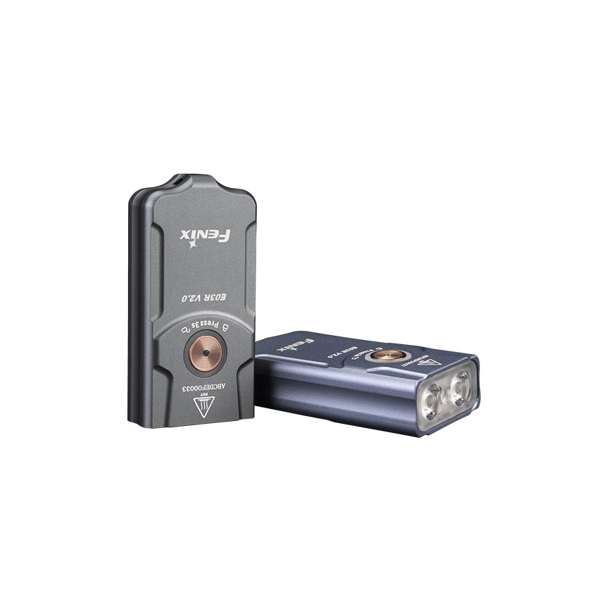 Fenix E03RV20GREY - LED Nabíjecí svítilna LED/USB IP66 500 lm 30 h 400 mAh