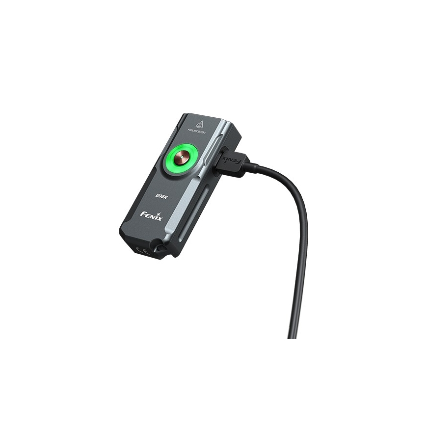 Fenix E06RGRY - LED Stmívatelná nabíjecí svítilna UV LED/USB IP66 700 lm 60 h 750 mAh šedá