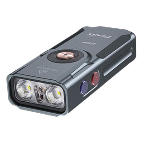 Fenix E06RGRY - LED Stmívatelná nabíjecí svítilna UV LED/USB IP66 700 lm 60 h 750 mAh šedá
