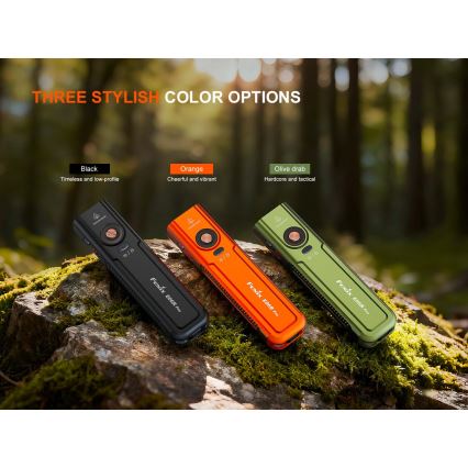 Fenix E06RPROEUOLI - LED Stmívatelná nabíjecí svítilna LED/USB 1650 mAh IP66 1600 lm 111 h zelená