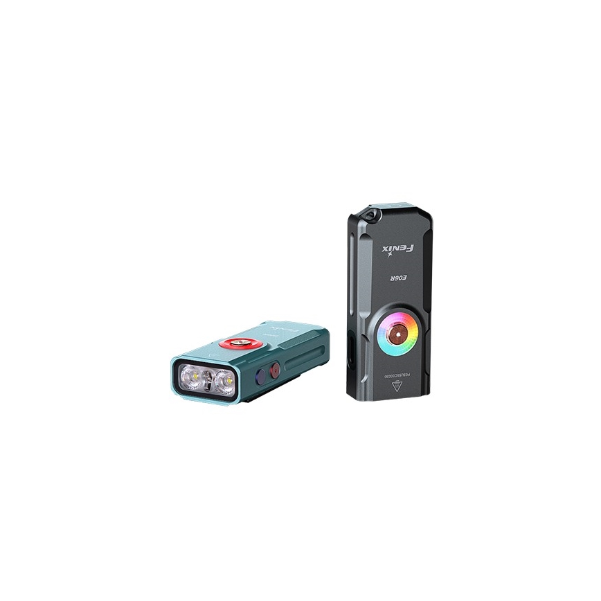 Fenix E06RTKS - LED Stmívatelná nabíjecí svítilna UV LED/USB IP66 700 lm 60 h 750 mAh tyrkysová